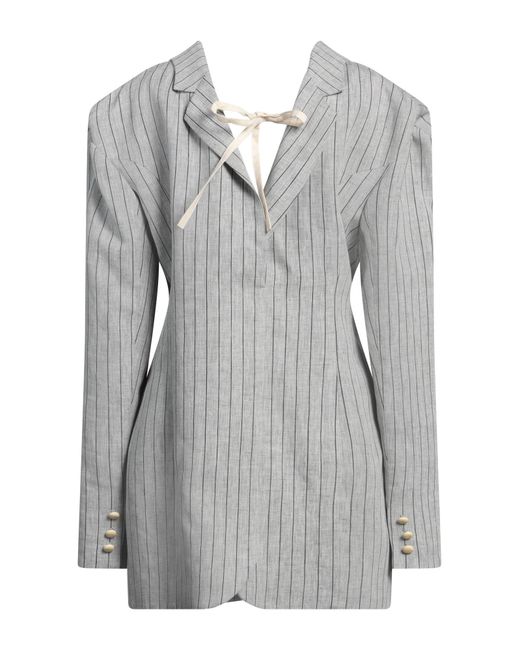 Jacquemus Gray Blazer Linen