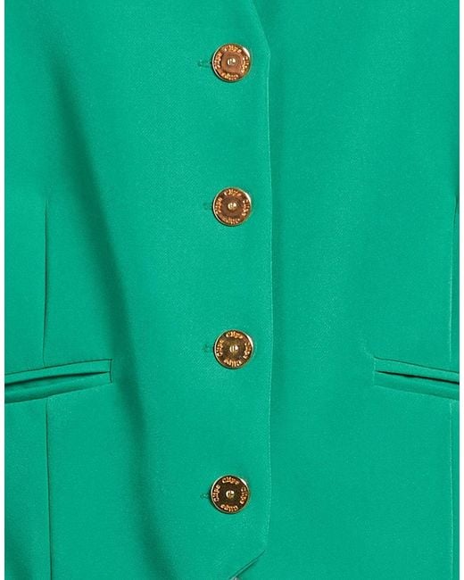 Clips More Green Tailored Vest Polyester, Elastane