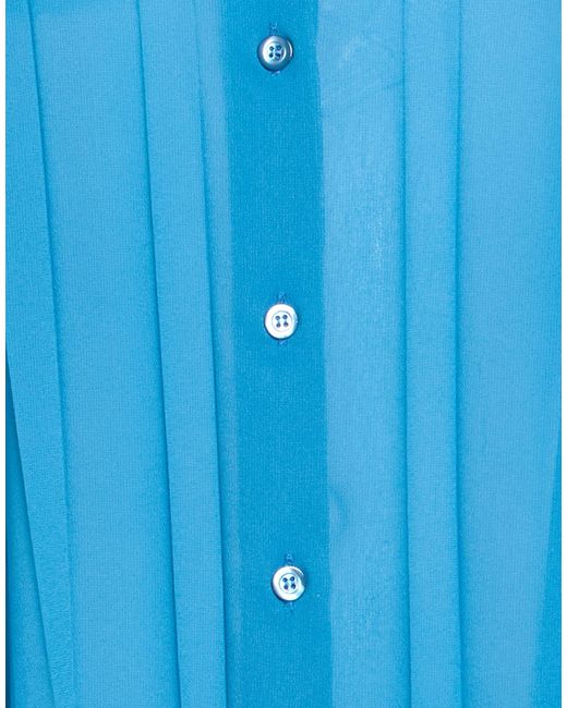 Semicouture Blue Shirt Polyester