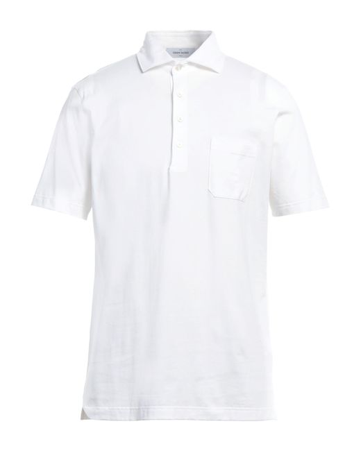 Gran Sasso White Polo Shirt for men