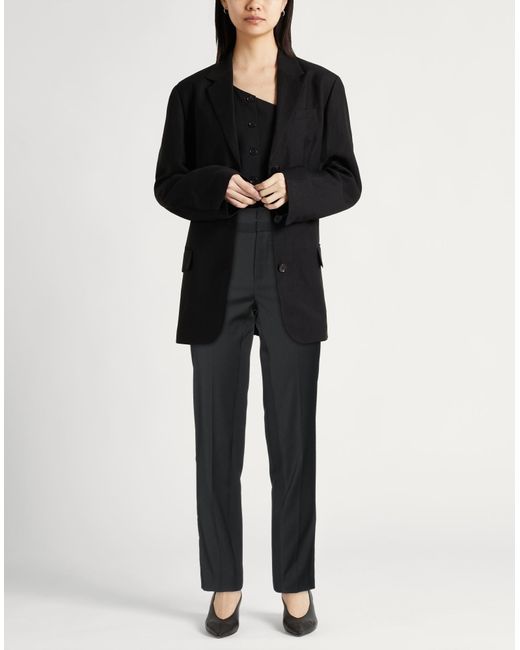 PT Torino Black Pants Polyester, Wool, Elastane