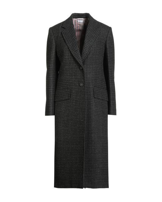 Thom Browne Black Coat Wool