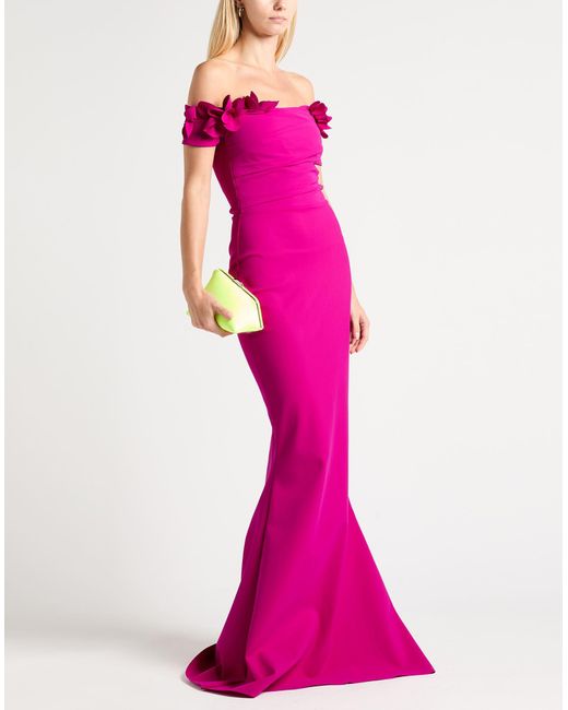 La Petite Robe Di Chiara Boni Women's Pink Midi Dress Polyamide