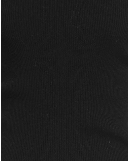 D.exterior Black Turtleneck Merino Wool, Polyester