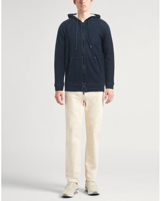 John Varvatos Blue Midnight Sweatshirt Cotton, Elastane for men