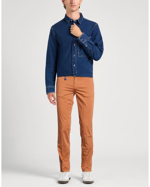 Manuel Ritz Multicolor Pants Cotton, Elastane for men