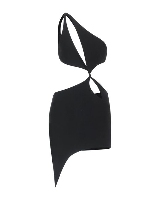 Monot Black Mini Dress Polyester