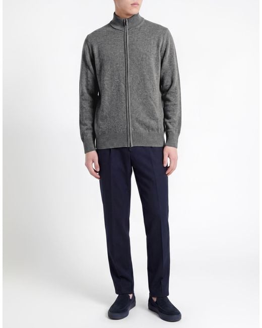 Aragona Gray Light Cardigan Cashmere for men
