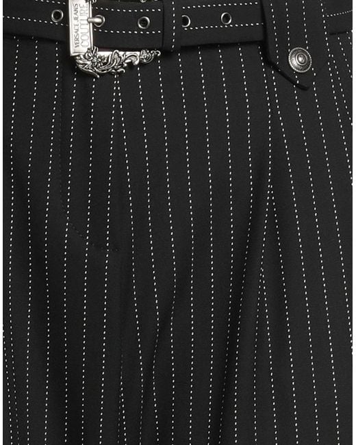 Versace Jeans Couture Black Pants Polyester, Viscose, Elastane
