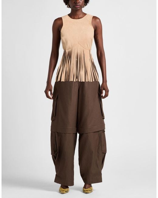 Top Moschino de color Natural