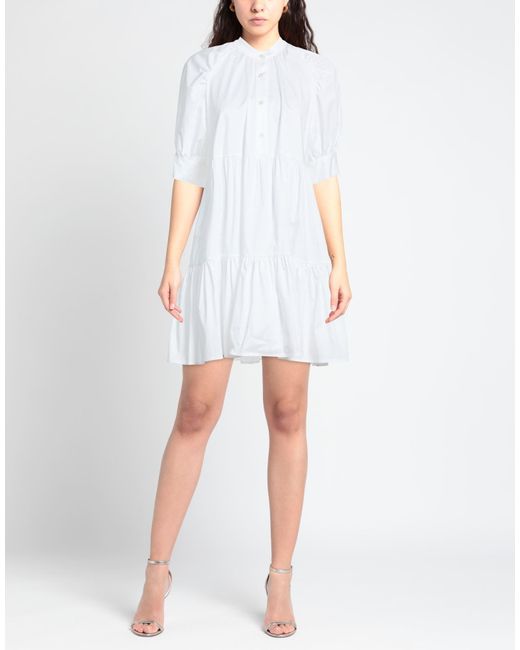 Shirtaporter White Mini Dresses