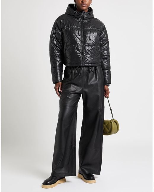 DKNY Black Sport Puffer Polyester