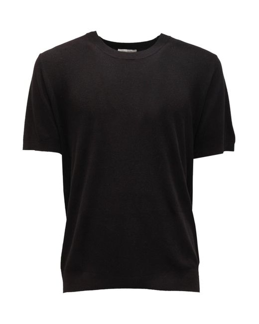 T-shirt di Paolo Pecora in Black da Uomo
