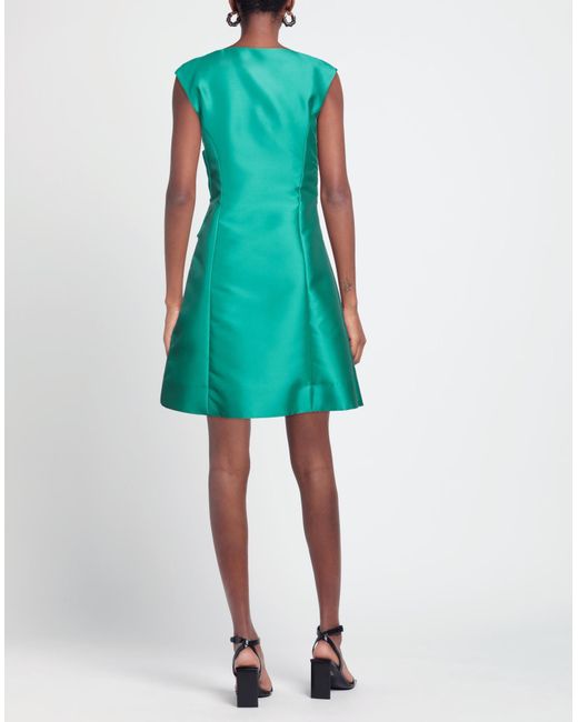 Alberta Ferretti Green Mini-Kleid