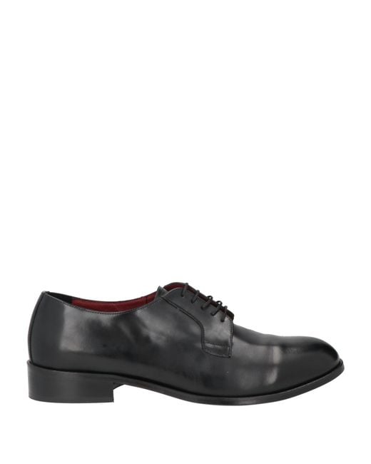 CALZOLERIA MARINI dal 1945 Black Lace-Up Shoes for men