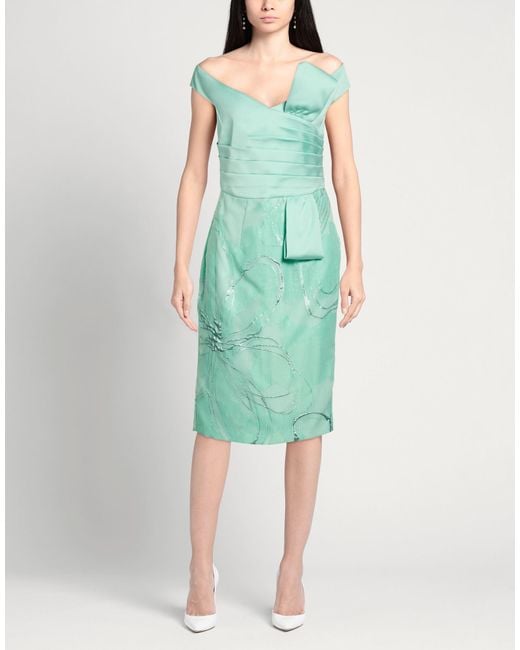 Camilla Green Midi Dress Polyester