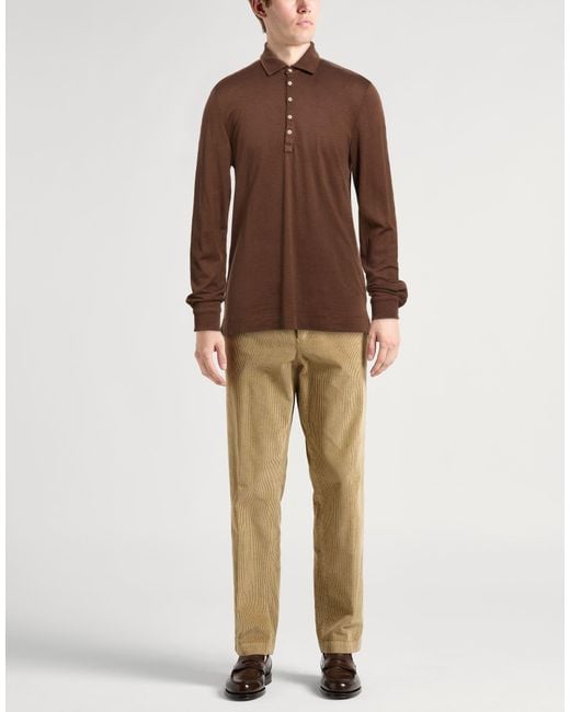 Massimo Alba Brown Polo Shirts for men