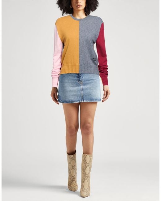Maison Kitsuné Blue Sweater Cotton, Wool