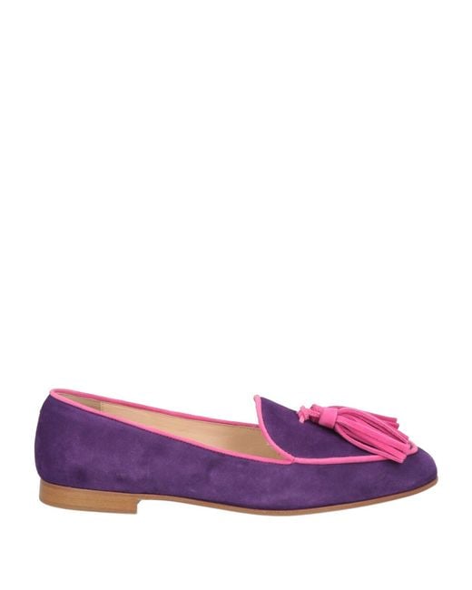 PROSPERINE® Purple Loafers Leather