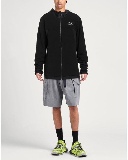 EA7 Black Sweatshirts for men