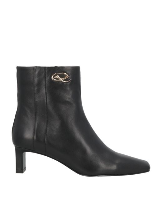 Christian Lacroix Black Ankle Boots Sheepskin