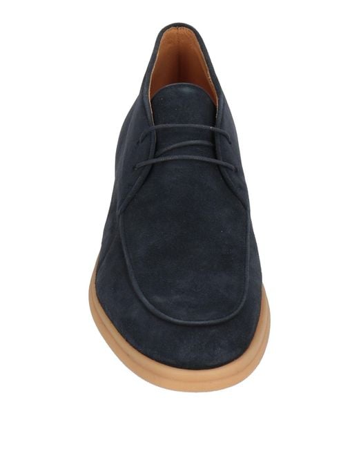 Eleventy Blue Ankle Boots Leather for men
