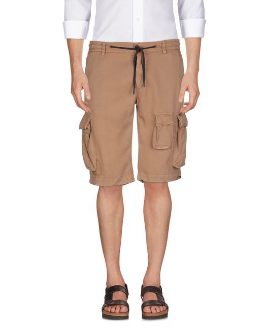 Mason's Brown Camel Shorts & Bermuda Shorts Lyocell for men