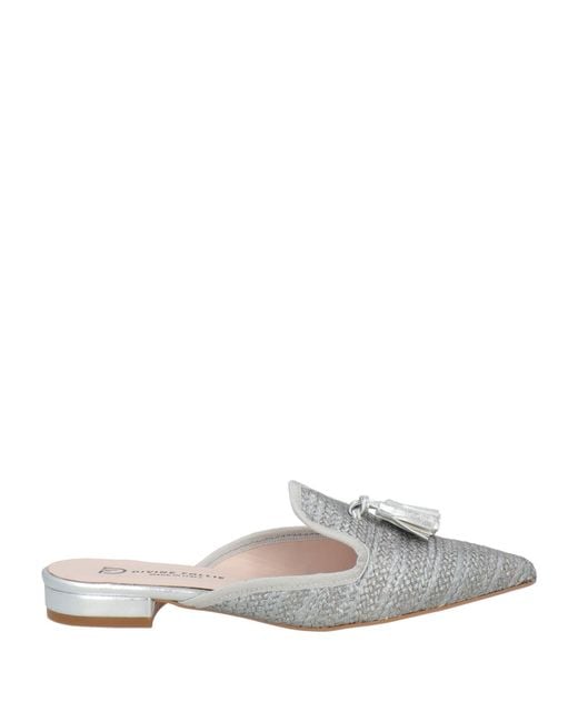 Divine Follie White Mules & Clogs Textile Fibers