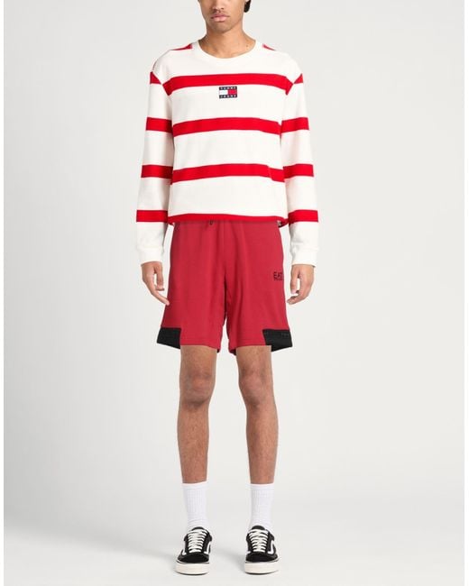 EA7 Red Shorts & Bermuda Shorts for men
