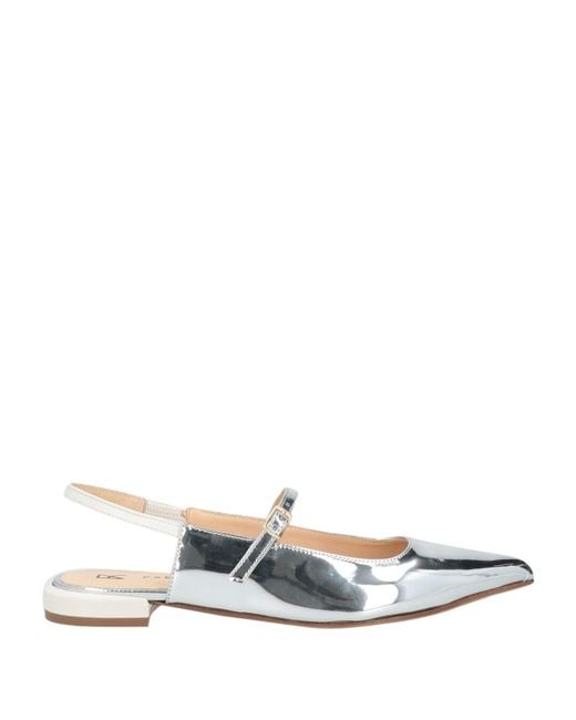 Fabio Rusconi White Ballet Flats Textile Fibers