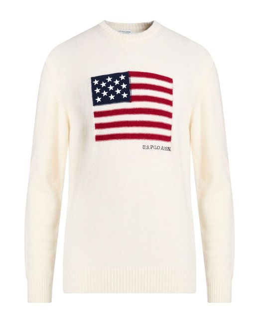 Pullover U.S. POLO ASSN. de hombre de color White