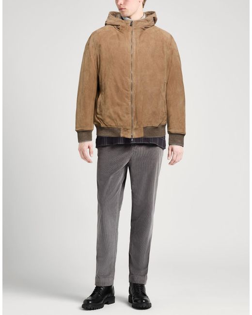 Fedeli Brown Jackets for men