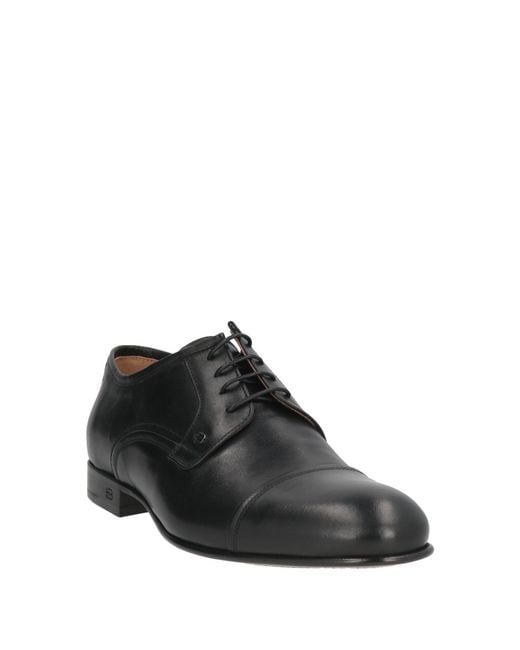 Baldinini Black Lace-Up Shoes for men