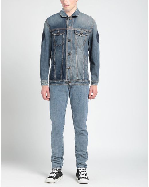 Jacob Cohen Blue Denim Outerwear for men