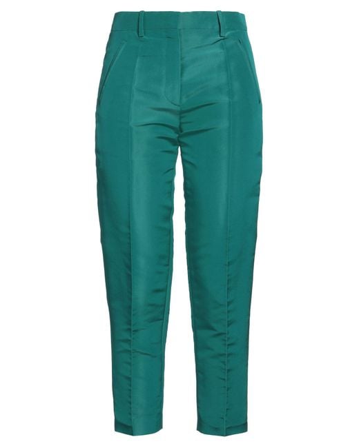 Valentino Garavani Green Pants Silk