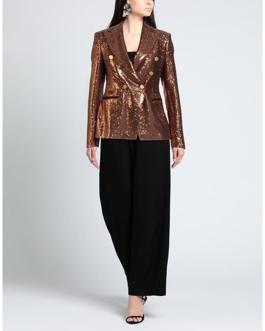 Tagliatore 0205 Brown Blazer Polyester