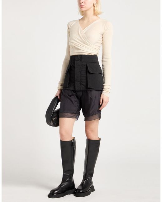 Rick Owens White Wrap Cardigans