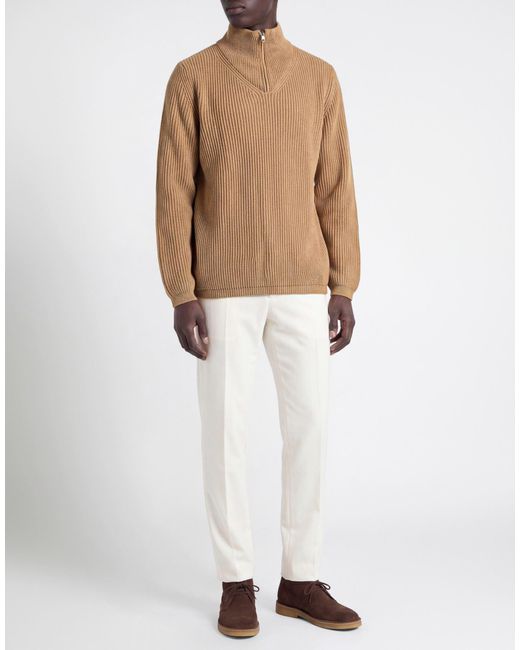 Officina 36 Brown Sweater Acrylic, Wool for men