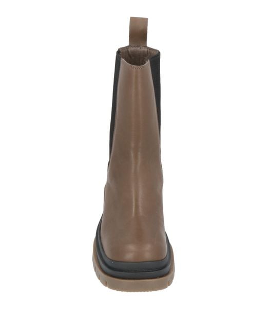 Ash Brown Ankle Boots