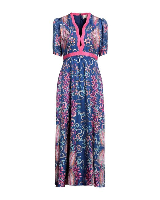 Saloni Purple Maxi Dress