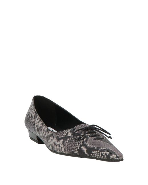 Ras Gray Ballet Flats Leather