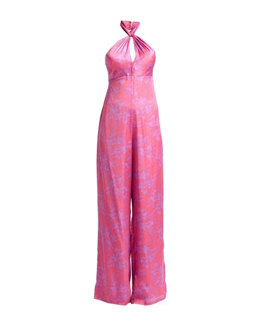 Tela Pink Jumpsuit Polyester