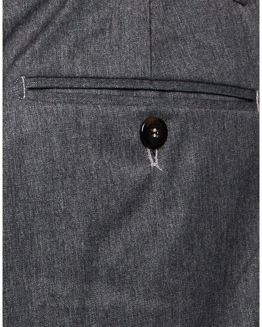 BRO-SHIP Gray Pants Polyester, Wool, Elastane for men