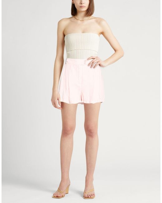 120% Lino Pink Shorts & Bermuda Shorts