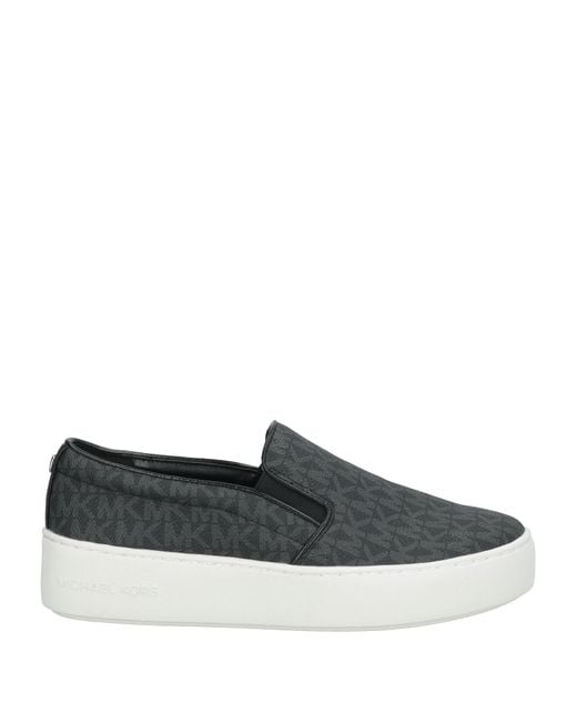 MICHAEL Michael Kors Charcoal Sneakers Textile Fibers in Gray Lyst