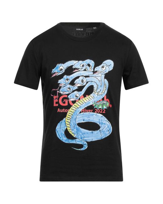 Egonlab Black T-shirt for men