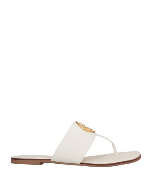 Tory Burch White Thong Sandal
