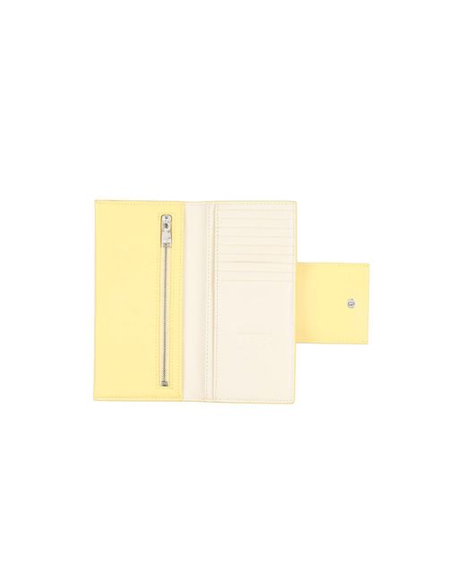 DIESEL Yellow Document Holder Bovine Leather