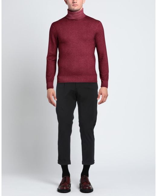 Yan Simmon Black Pants Cotton, Polyamide, Elastane for men