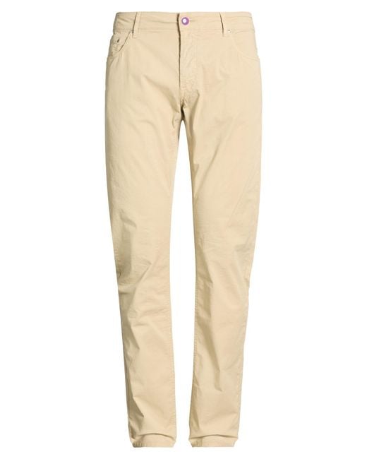Hand Picked Natural Pants Cotton, Elastane for men